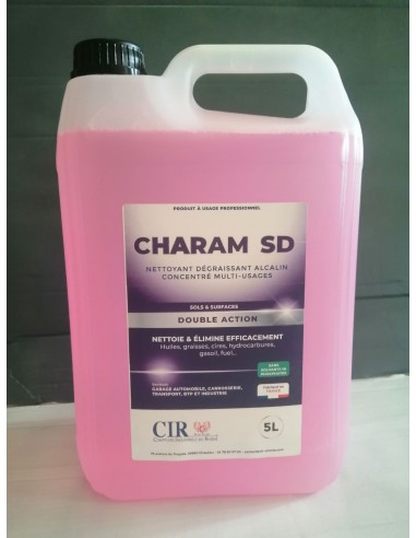 Nettoyant dégraissant alcalin concentré multi-usages- Charam SD parfumé