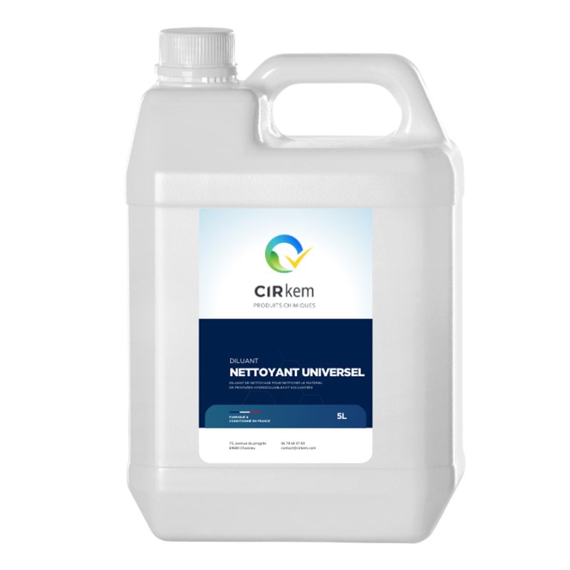 Nettoyant universel pour matériel d'application de peintures solvantées et hydrodiluables