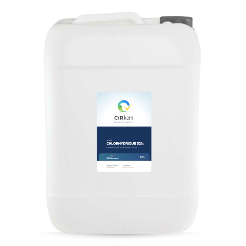 bidon acide chlorhydrique 32 pour cent industriel
