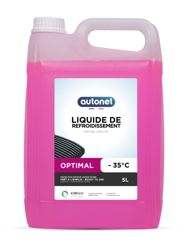 liquide de refroidissement rose -35°C prêt à l'emploi