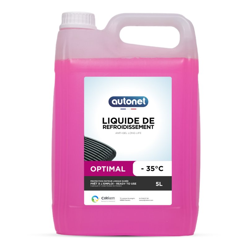Liquide de refroidissement rose -35°C