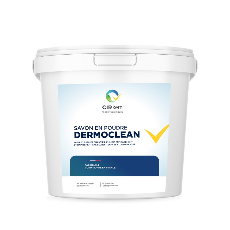 Savon d'atelier pour les mains, en poudre, sans solvant - DERMOCLEAN