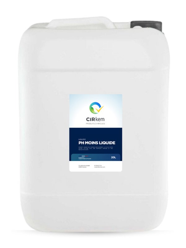 Bidon de pH moins liquide 15% pour particuliers et professionnels