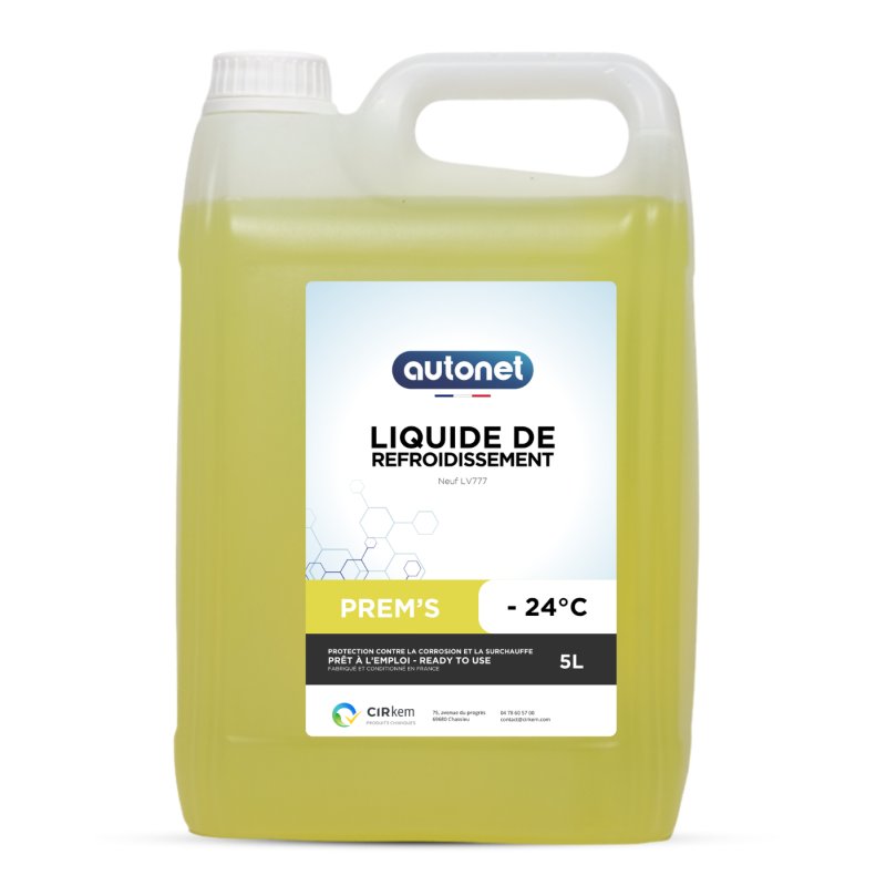 liquide de refroidissement jaune -24°C prêt à l'emploi