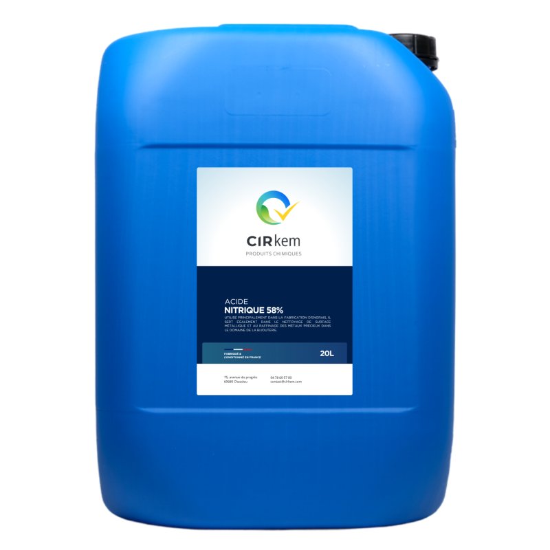 Acide azotique 58 % pour applications industrielles et laboratoire