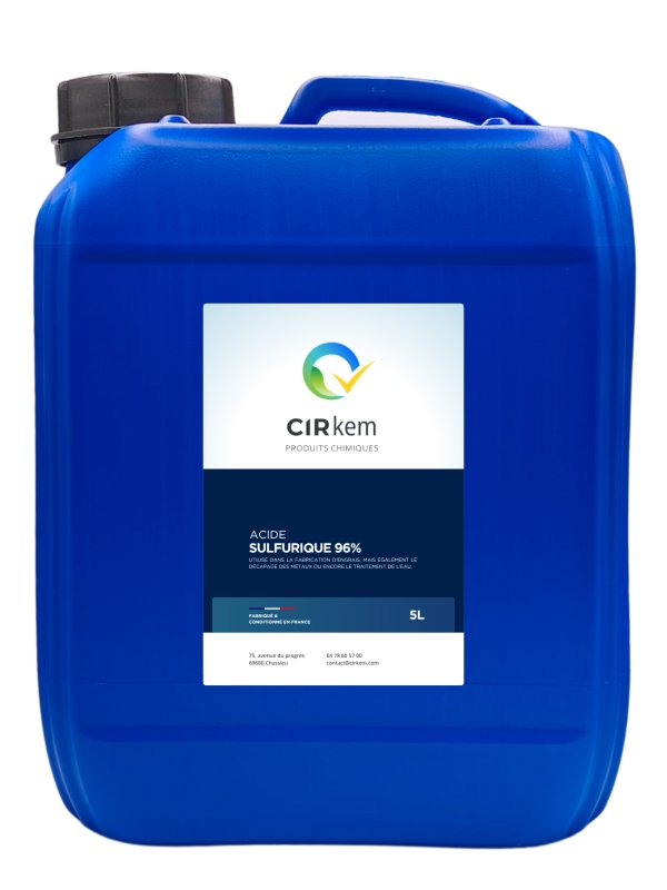 Acide sulfurique 96 % qualité technique réservé aux professionnels